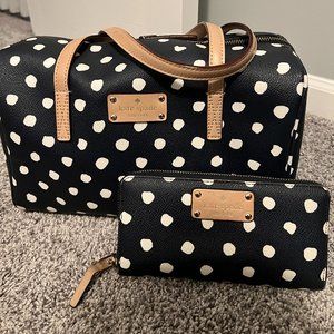 Navy Blue Polka Dot Kate Spade purse